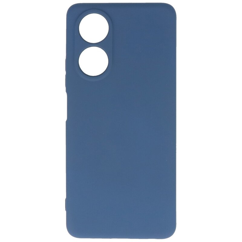 Coque en TPU couleur tendance OPPO A58 4G, bleu marine