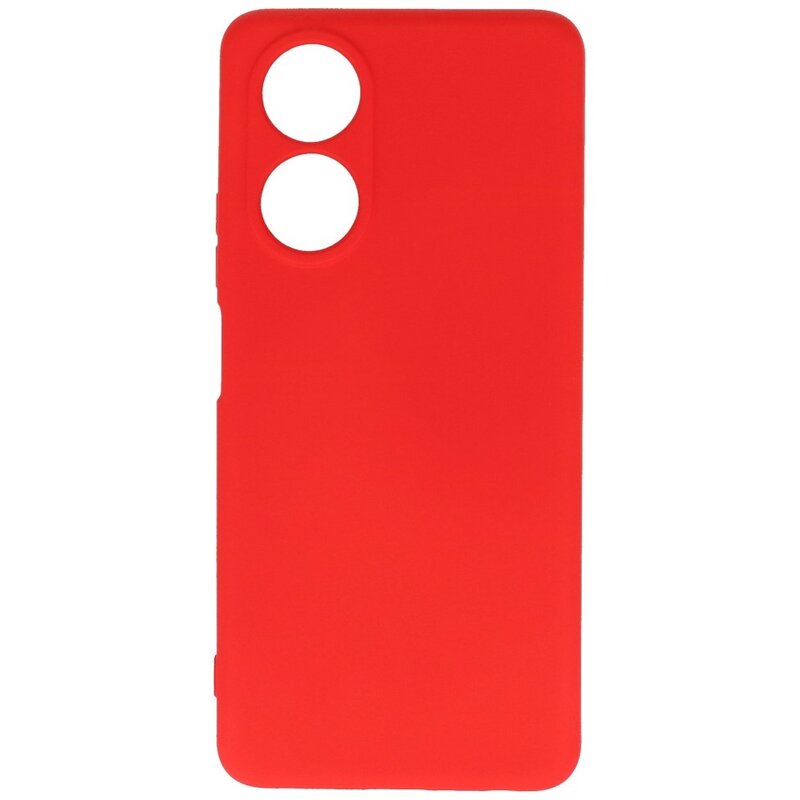 Fashion Color TPU Case OPPO A58 4G Red