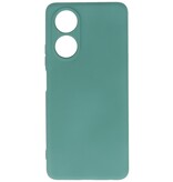 Custodia in TPU colorata alla moda OPPO A58 4G Verde scuro