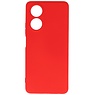 Coque TPU couleur tendance OPPO A78 4G rouge