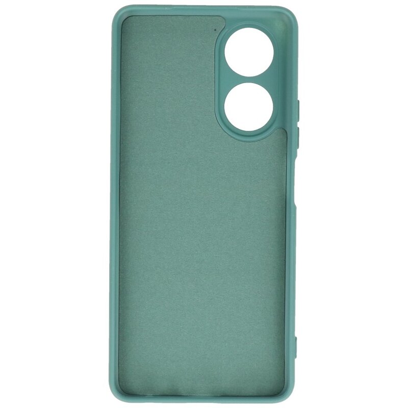 Coque TPU couleur tendance OPPO A78 4G vert foncé
