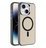 IMD Magnetic Fashion Color Hard Case voor iPhone 13 - 14 Zwart