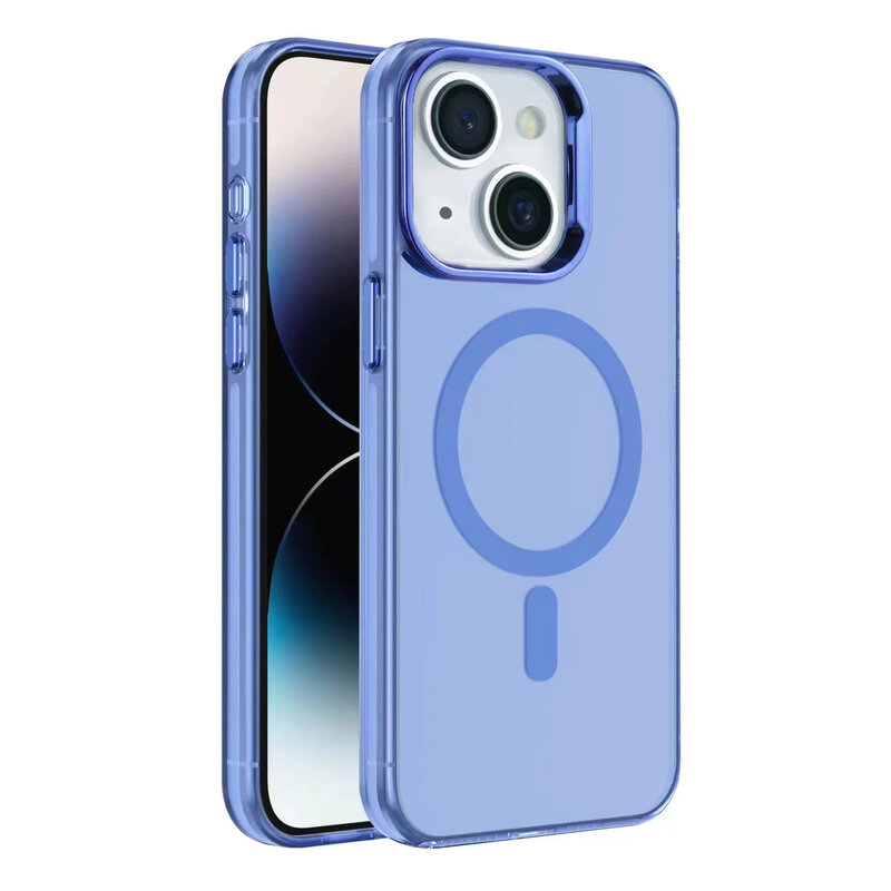 IMD Magnetic Fashion Color Hard Case til iPhone 15 Navy