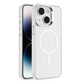 IMD Magnetic Fashion Color Hard Case iPhone 15 Plus White