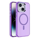 Coque rigide IMD magnétique Fashion Color pour iPhone 15 Plus, violet