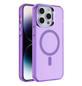 IMD Magnetic Fashion Color Hard Case iPhone 15 Pro Purple