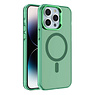 Coque rigide IMD magnétique Fashion Color pour iPhone 15 Pro Max, vert foncé