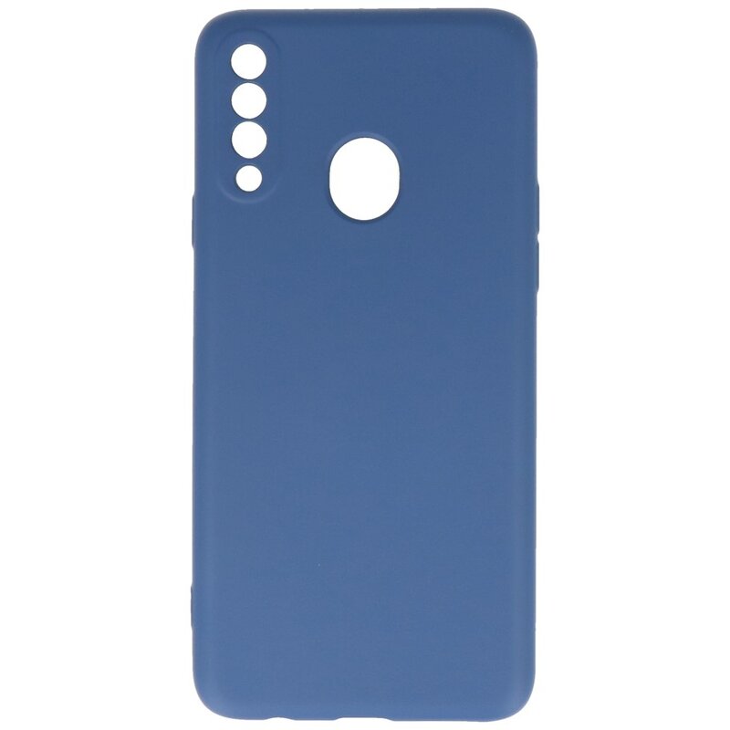 Carcasa de TPU en color de moda Samsung Galaxy A20s Azul marino