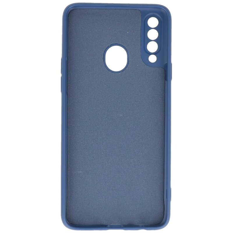 Carcasa de TPU en color de moda Samsung Galaxy A20s Azul marino