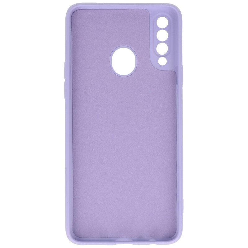 Mode farve TPU taske Samsung Galaxy A20s Lilla