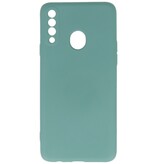 Carcasa de TPU en color de moda Samsung Galaxy A20s Verde oscuro