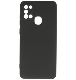 Custodia in TPU color moda per Samsung Galaxy A21s nera