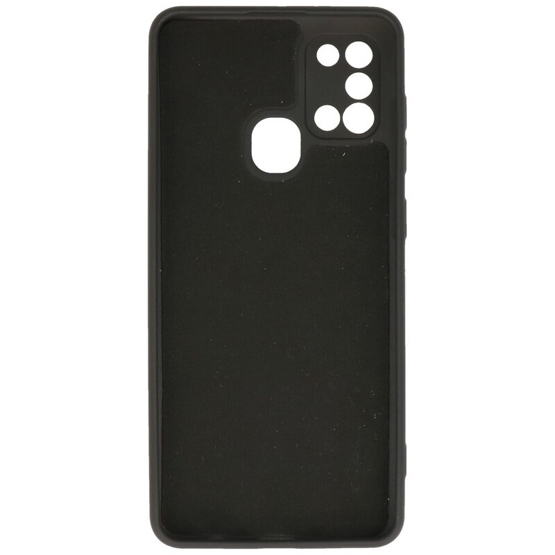Custodia in TPU color moda per Samsung Galaxy A21s nera