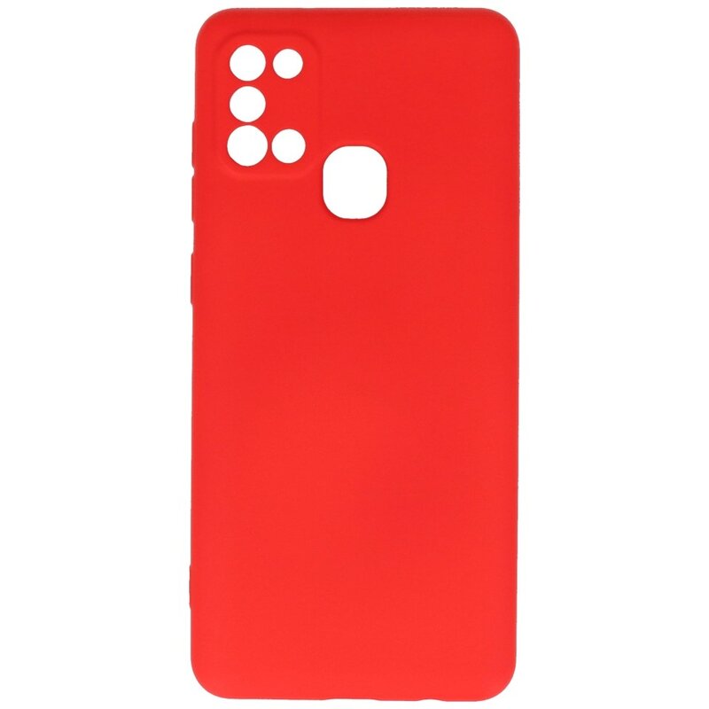 Custodia in TPU color moda per Samsung Galaxy A21s rossa