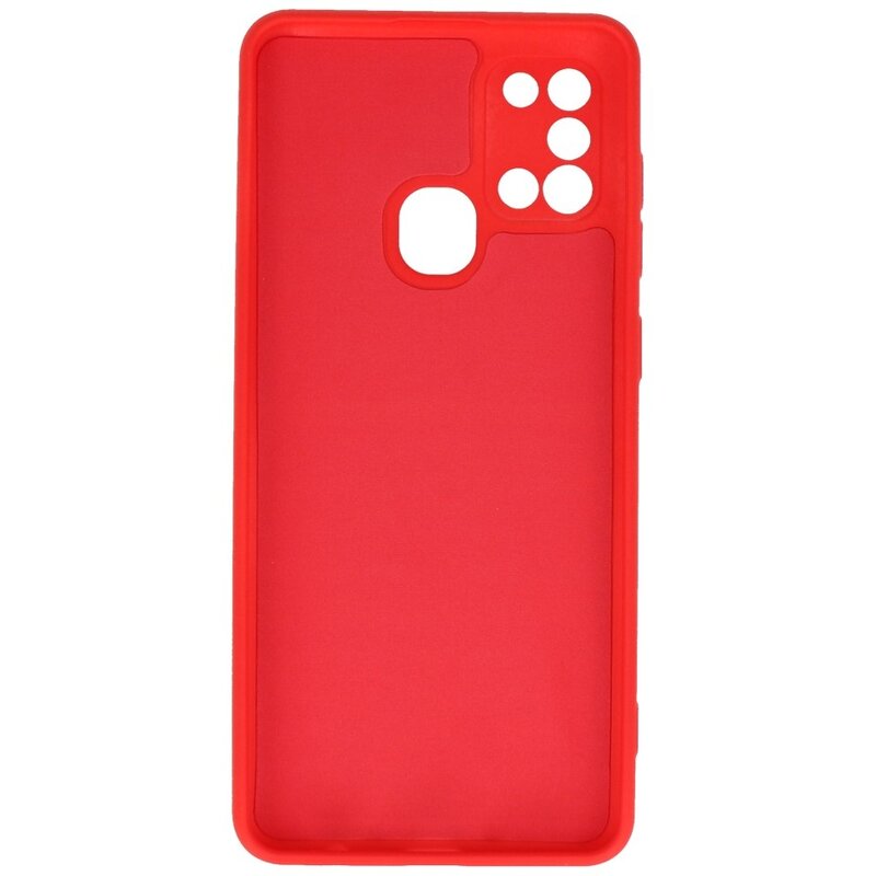 Coque en TPU Fashion Color Samsung Galaxy A21s Rouge