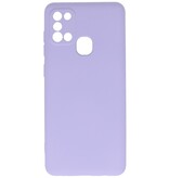 Mode Farbe TPU Fall Samsung Galaxy A21s Lila