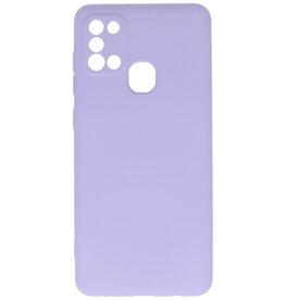 Custodia in TPU colore moda per Samsung Galaxy A21s viola