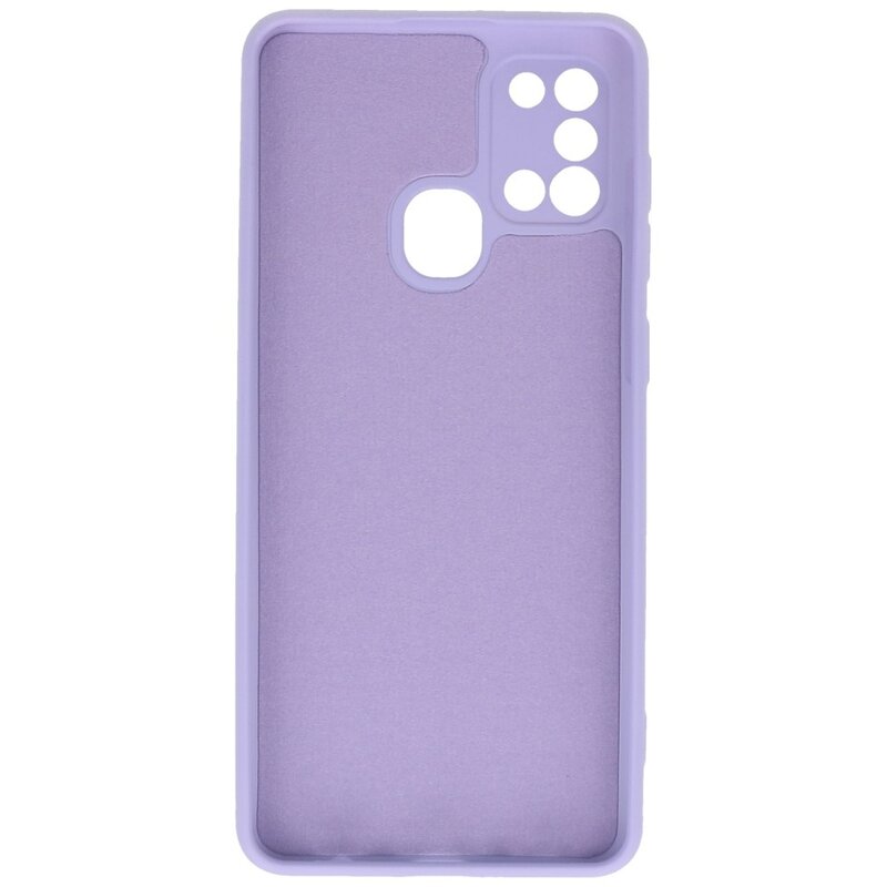 Mode Farbe TPU Fall Samsung Galaxy A21s Lila