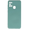 Custodia in TPU colore moda per Samsung Galaxy A21s verde scuro