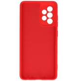 Coque en TPU couleur tendance de 2,0 mm d'épaisseur pour Samsung Galaxy A52 5G Rouge