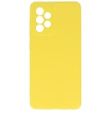 Carcasa de TPU de color de moda de 2.0 mm de espesor para Samsung Galaxy A52 5G Amarillo