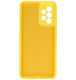 Coque en TPU couleur tendance de 2,0 mm d'épaisseur pour Samsung Galaxy A52 5G jaune