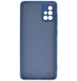 Coque en TPU Fashion Color Samsung Galaxy A71 Bleu Marine