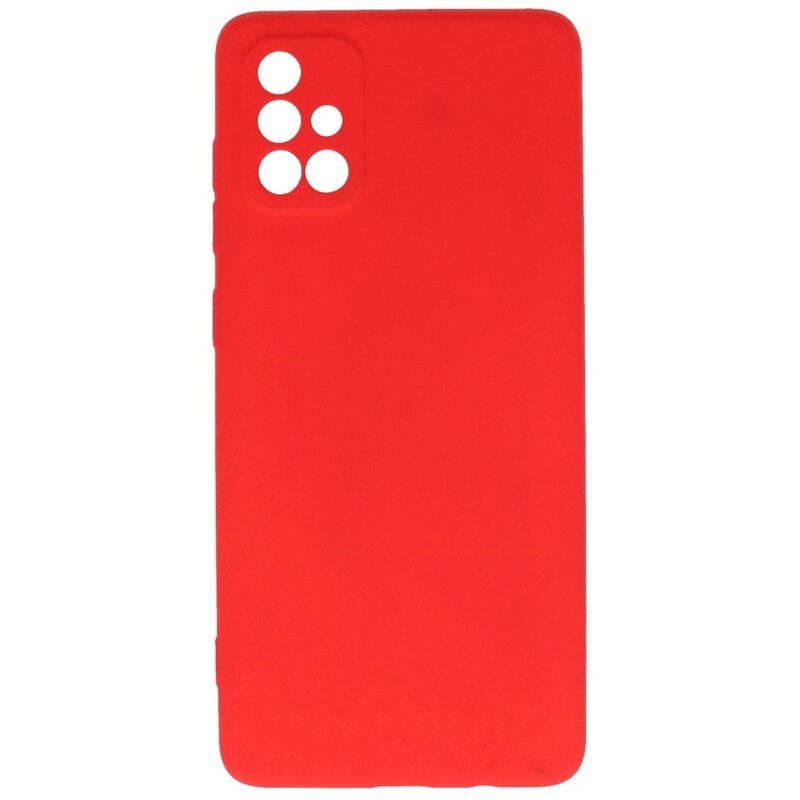 Custodia in TPU color moda per Samsung Galaxy A71 rossa
