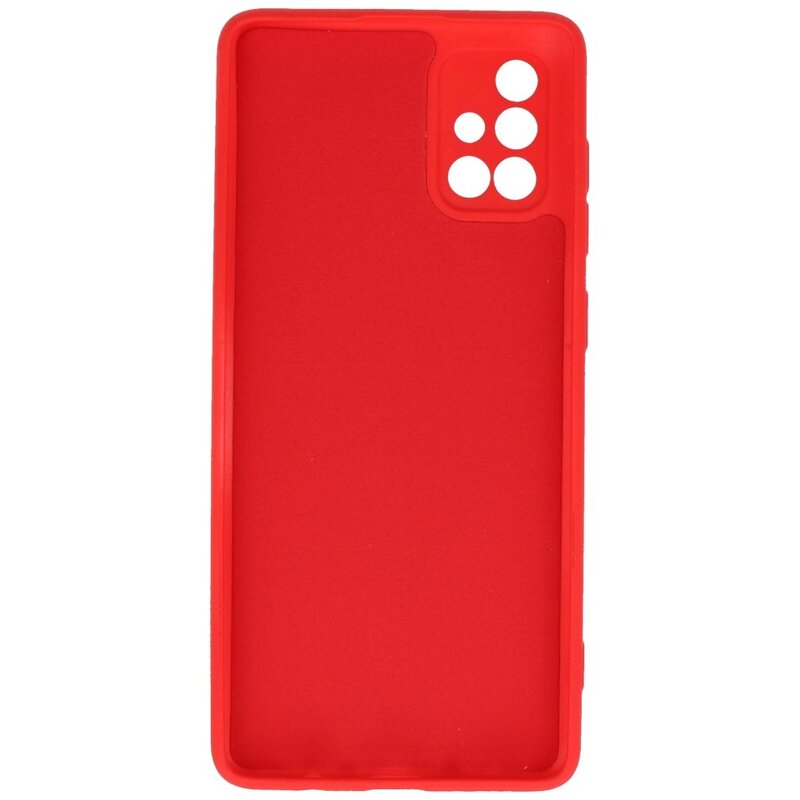 Coque en TPU Fashion Color Samsung Galaxy A71 Rouge