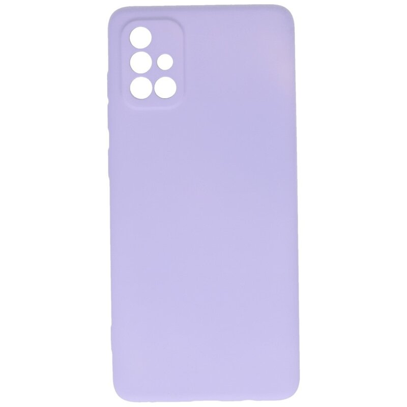 2.0mm Dikke Fashion Color TPU Hoesje Samsung Galaxy A71 Paars