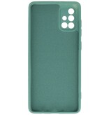 Fashion Color TPU Cover Samsung Galaxy A71 Mørkegrøn