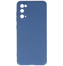 Carcasa de TPU en color de moda Samsung Galaxy S20 Azul marino