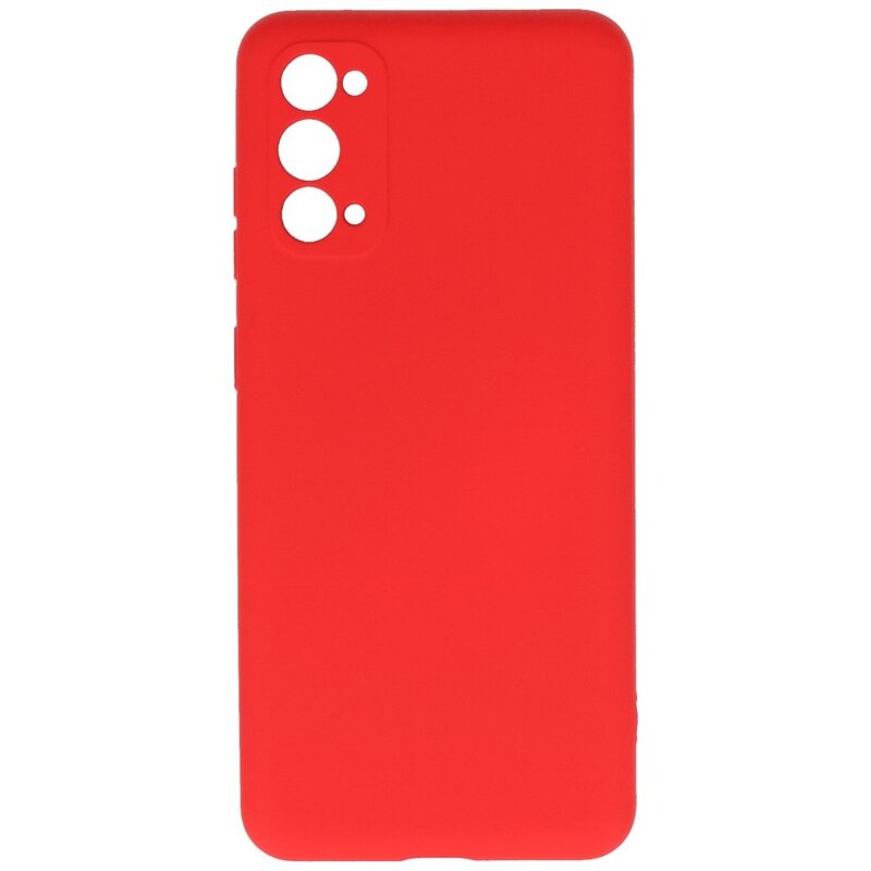 Carcasa de TPU Color Moda para Samsung Galaxy S20 Rojo