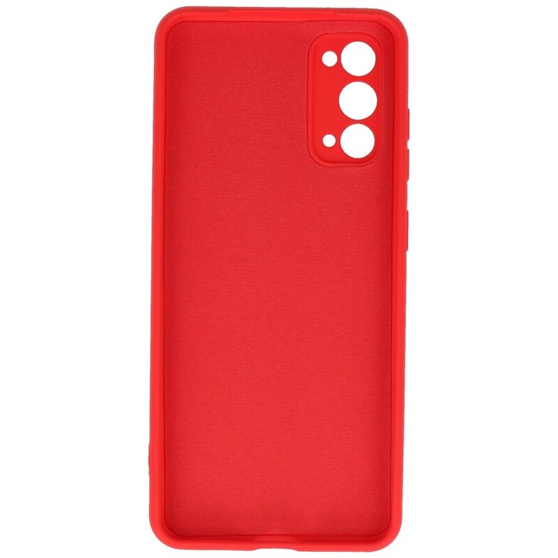Carcasa de TPU Color Moda para Samsung Galaxy S20 Rojo