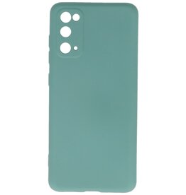 Custodia in TPU colore moda per Samsung Galaxy S20 verde scuro