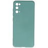 Custodia in TPU colore moda per Samsung Galaxy S20 verde scuro