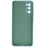 2.0mm Dikke Fashion Color TPU Hoesje Samsung Galaxy S20 Donker Groen
