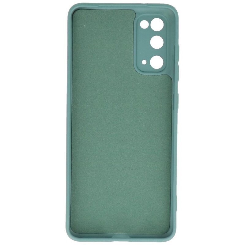 Estuche de TPU en color de moda Samsung Galaxy S20 Verde oscuro