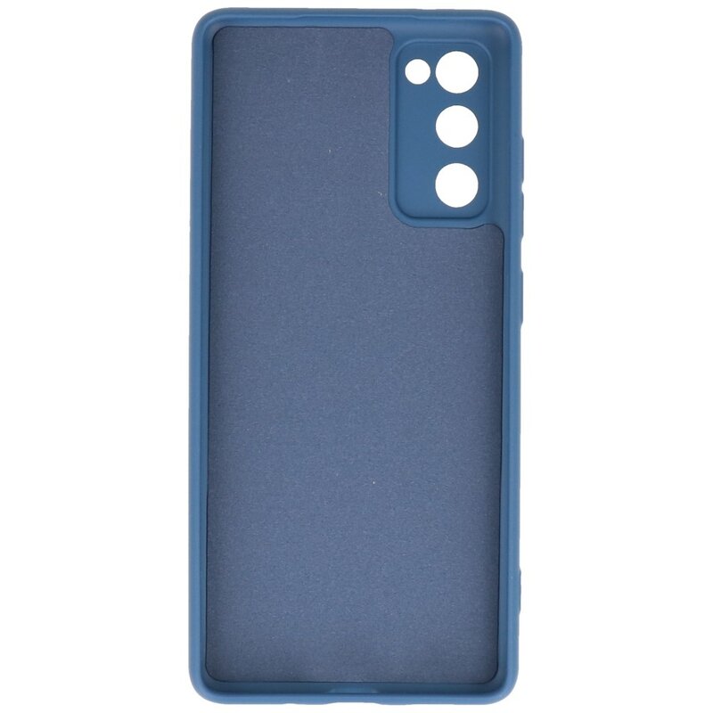 Carcasa de TPU de color de moda de 2.0 mm de espesor para Samsung Galaxy S20 FE Azul marino