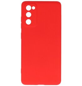 Custodia in TPU di colore moda spesso 2,0 mm per Samsung Galaxy S20 FE rossa