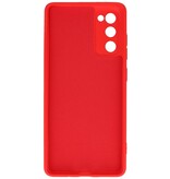 Custodia in TPU di colore moda spesso 2,0 mm per Samsung Galaxy S20 FE rosso