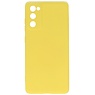 Custodia in TPU di colore moda spesso 2,0 mm per Samsung Galaxy S20 FE giallo