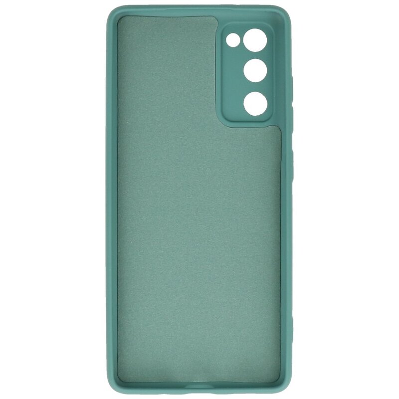 2,0 mm tyk mode farve TPU taske til Samsung Galaxy S20 FE mørkegrøn