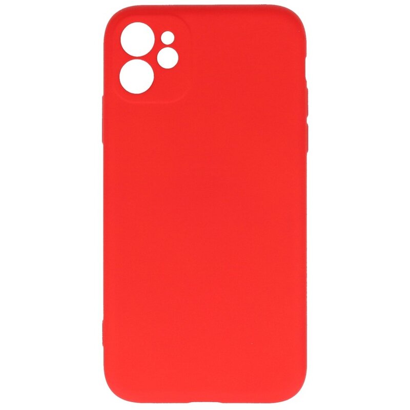 2.0mm Fashion Color TPU Case for iPhone 11 Red
