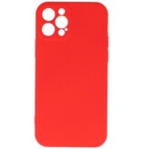 2,0 mm tyk mode farve TPU taske til iPhone 12 - 12 Pro rød
