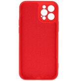 Carcasa de TPU de color de moda de 2.0 mm de espesor para iPhone 12 - 12 Pro Rojo