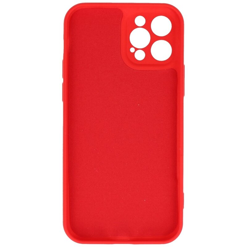 2.0mm Dikke Fashion Color TPU Hoesje voor iPhone 12 Pro Rood