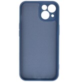 Mode farve TPU taske iPhone 13 Navy