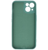 Fashion Color TPU Hoesje iPhone 13 Donker Groen