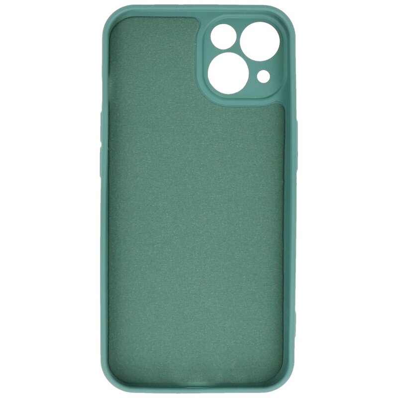 Mode farve TPU taske iPhone 13 mørkegrøn